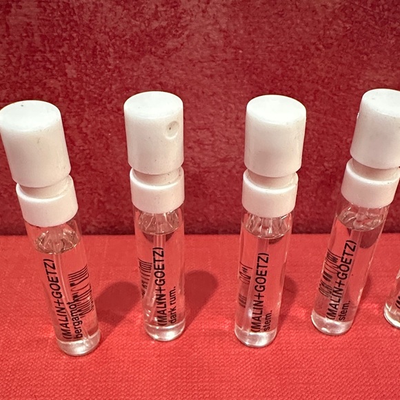 MALIN+GOETZ  set of 10  Vial Fragrance  Samples with White Caps - Picture 2 of 4